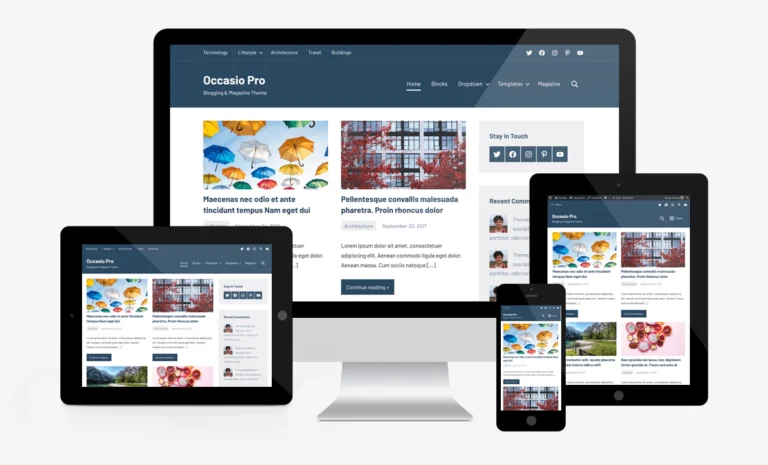 Microhost wordpress responsive layout